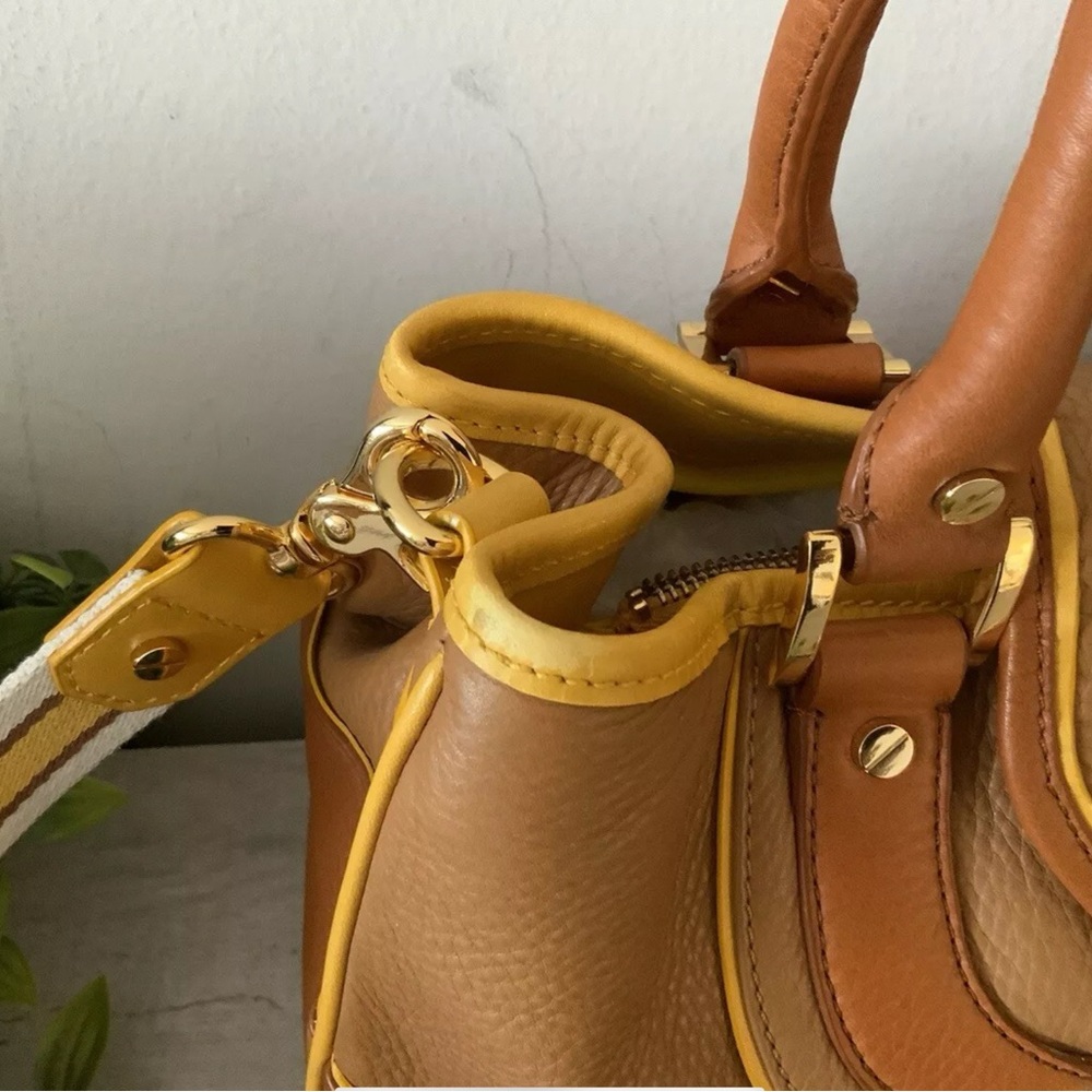 TORY BURCH LRG AMANDA TRI-COLOR TOTE SHOULDER BAG - Picture 14 of 16